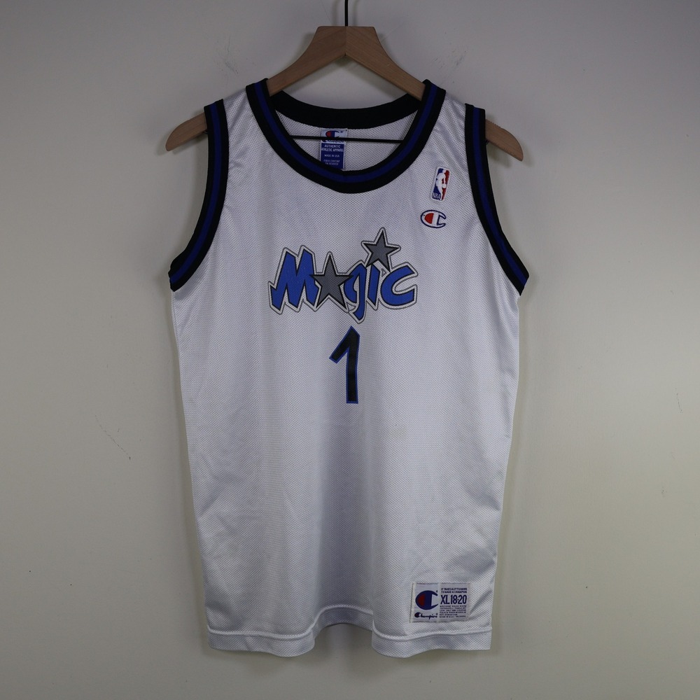Vintage 90s Champion Orlando Magic Penny Hardaway Jersey XL 18-20 Kids White NBA